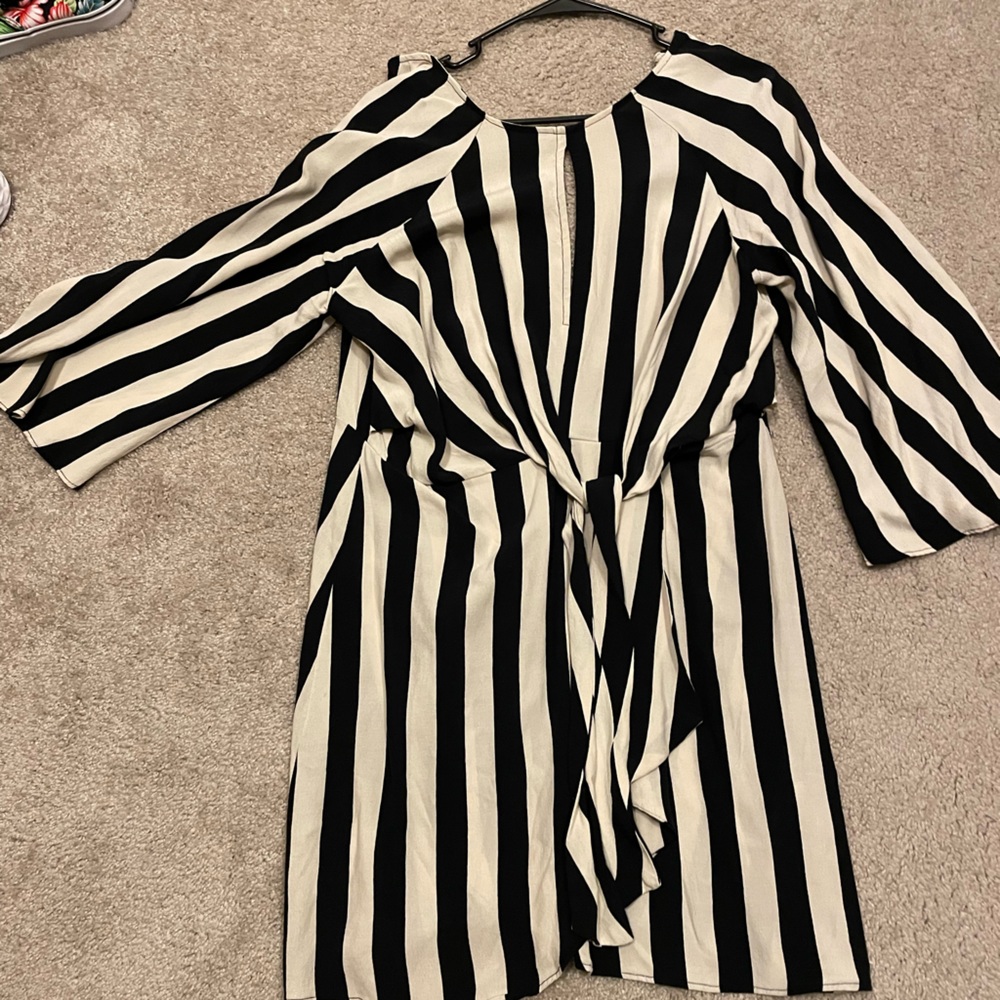 Large striped romper